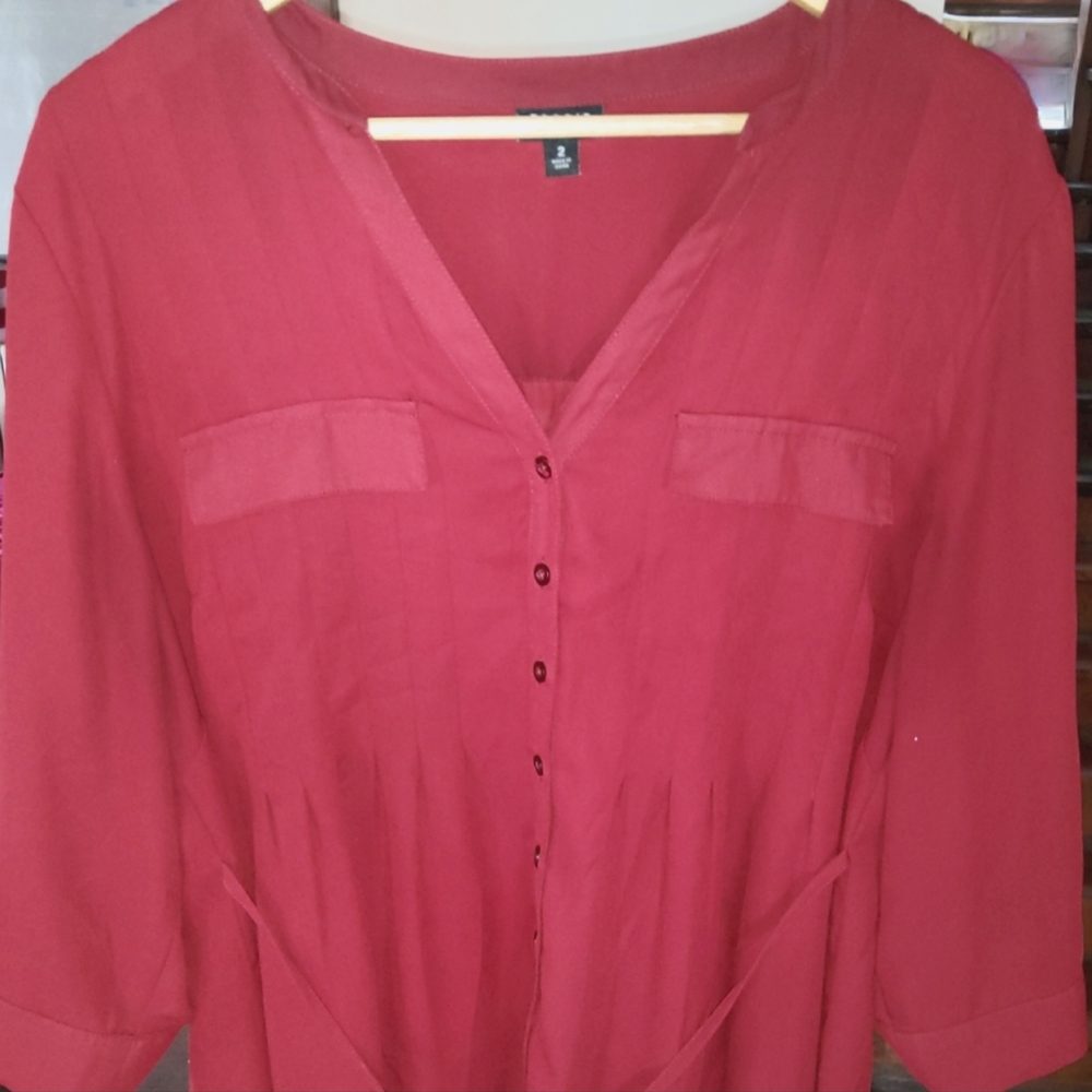 Red Torrid button down tunic, 2X